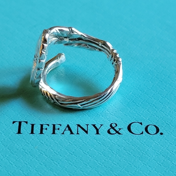 1885 Tiffany & Company Morning Glory Spoon Ring in Sterling Silver #53 - Picture 7 of 13